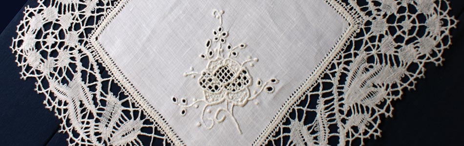 White embroidery